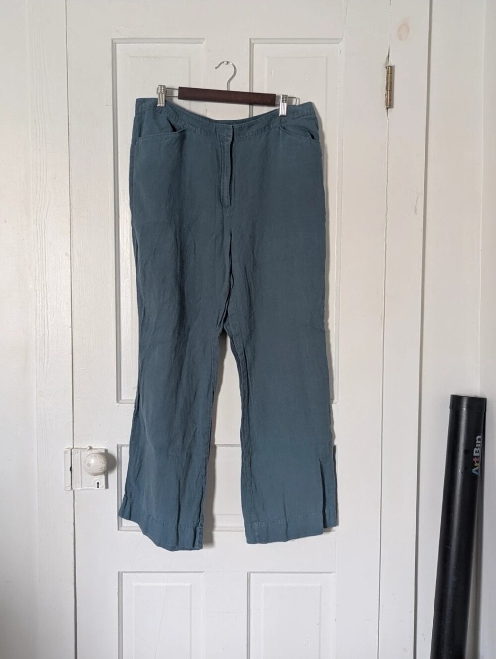 Blue Linen Pants